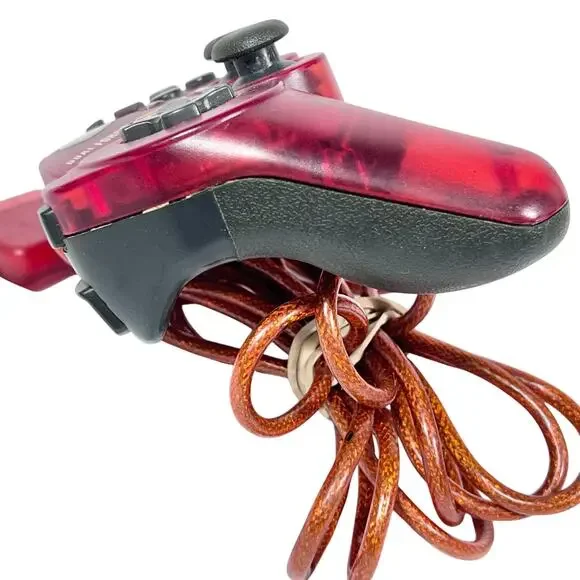 Mad Catz PS2 Dual Force 2 Pro Turbo Controller Red Playstation 2 Wired Working - Picture 6 of 11